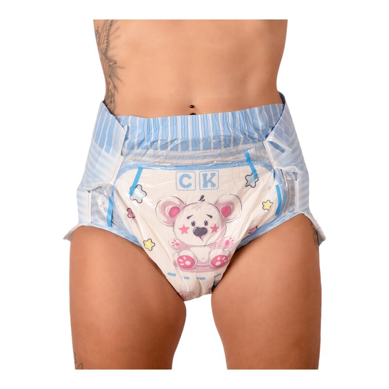 2 Stück Fluffy Bear 13500 ml Windeln mit Folie Gr M - Cloudrys