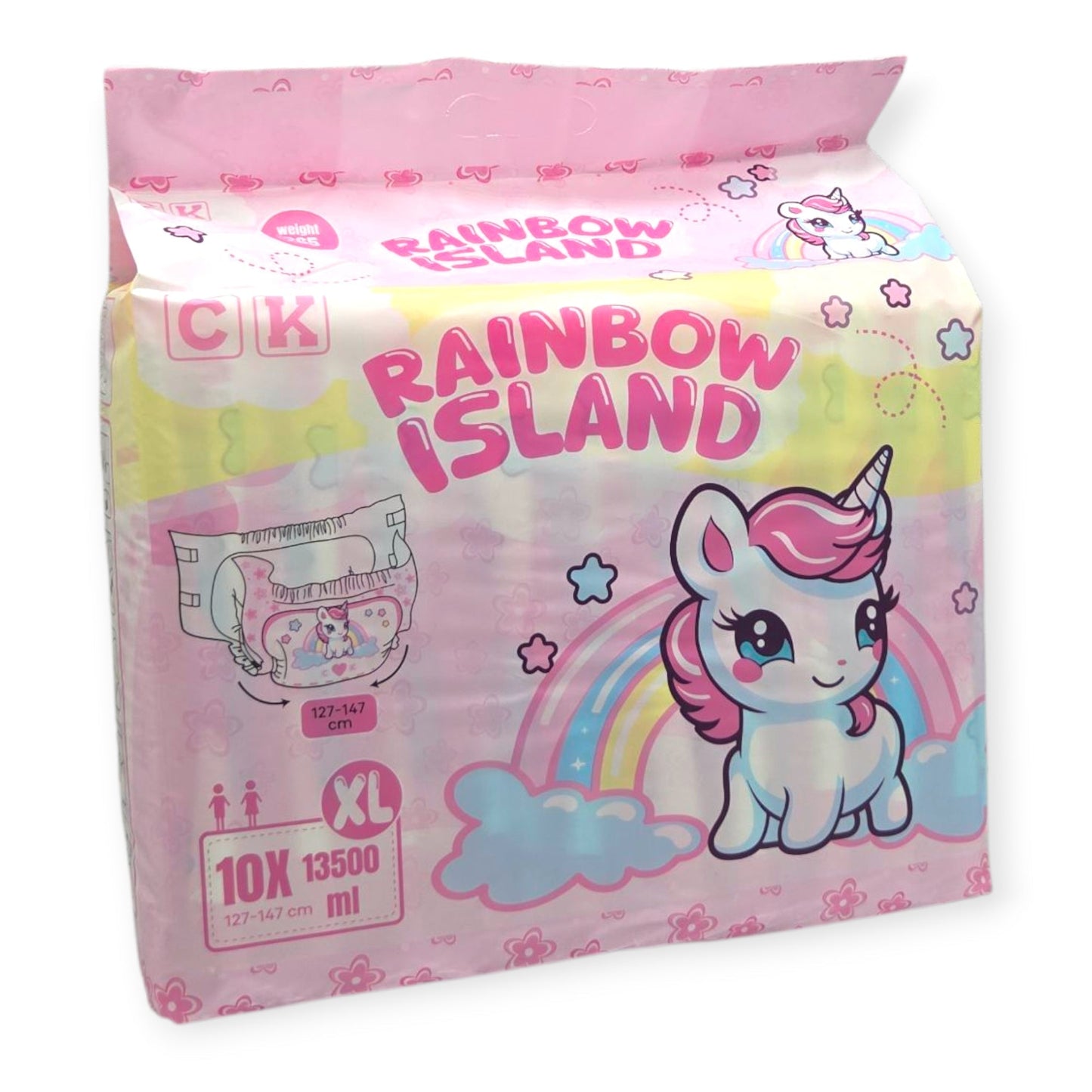 Rainbow Island Windeln mit Folie