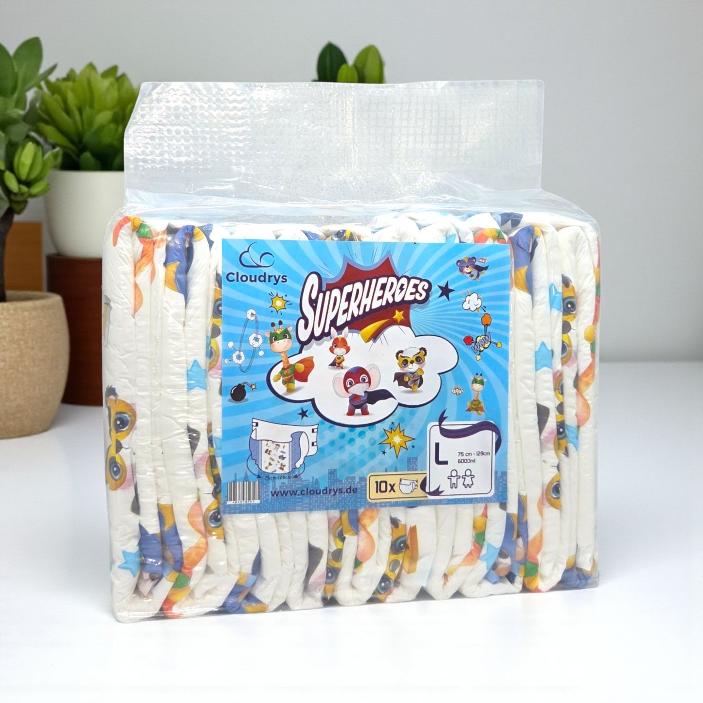 Superheros Windeln mit Folie - Cloudrys