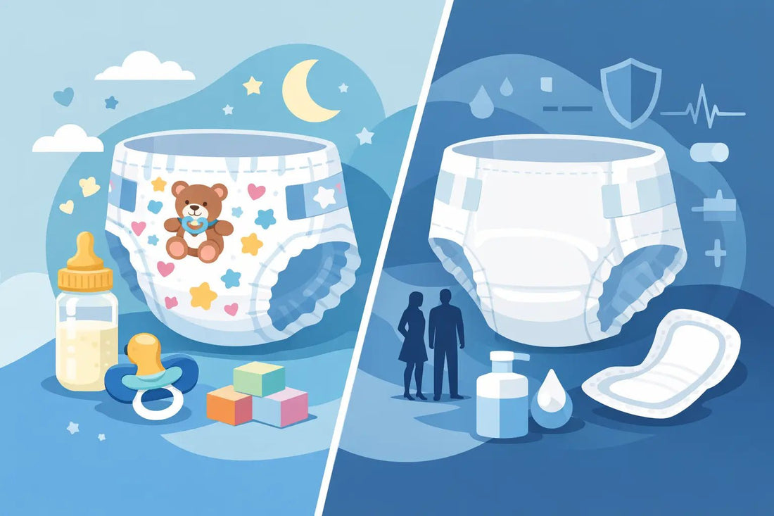 ABDL-Windeln versus Inkontinenzwindeln im Vergleich - Cloudrys