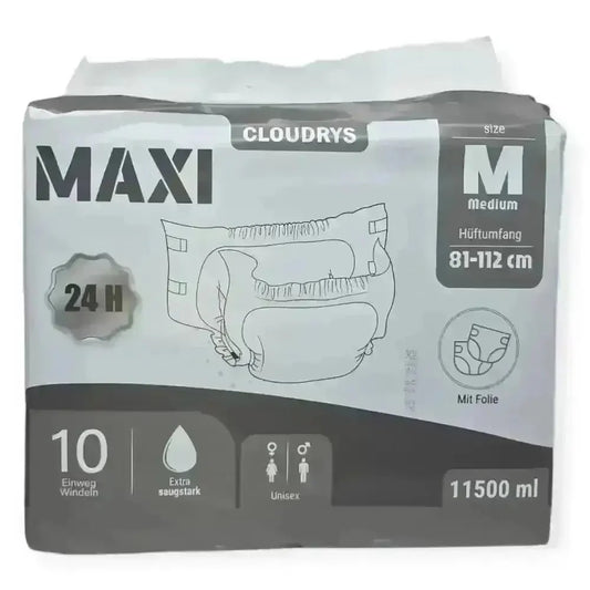 Cloudrys maxi Windeln mit Folie schwarz 11500 ml - Cloudrys