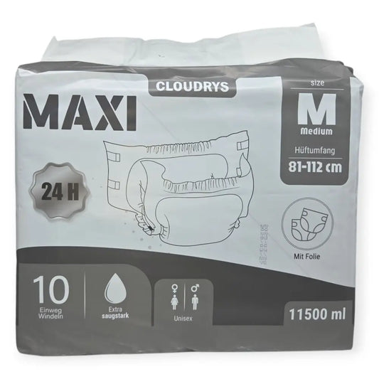 Cloudrys maxi Windeln mit Folie schwarz 11500 ml - Cloudrys