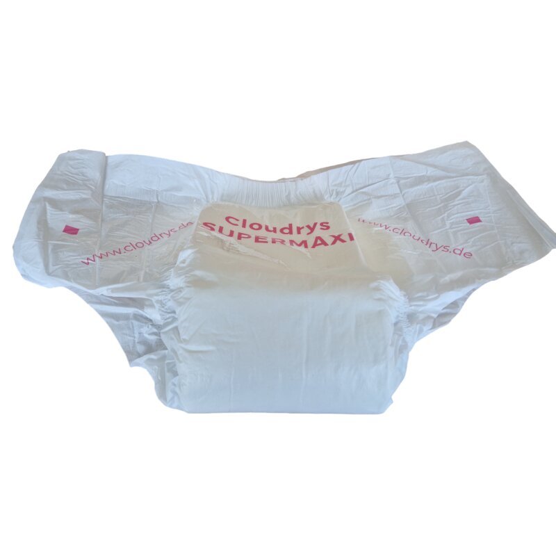 Cloudrys supermaxi rosa Windeln mit Folie Gr. L (2 Stück) - Cloudrys