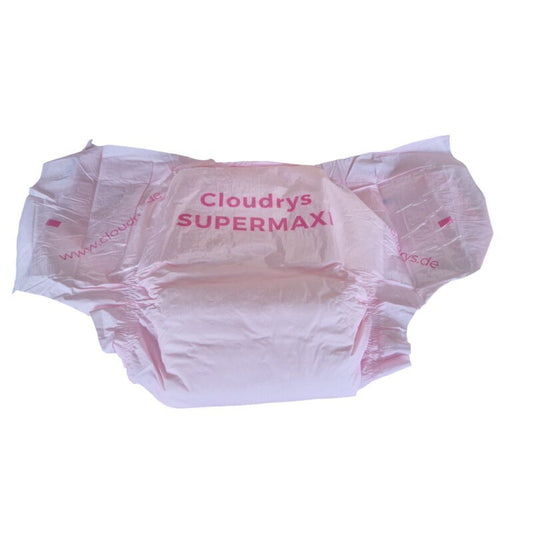 Cloudrys supermaxi rosa Windeln mit Folie Gr. M (2 Stück) - Cloudrys