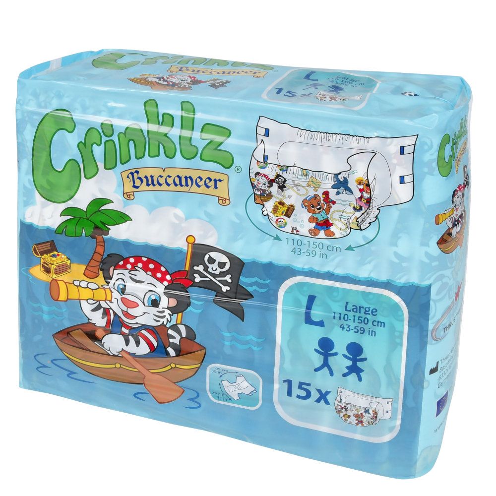 Crinklz Buccaneer Windeln mit Folie - Cloudrys
