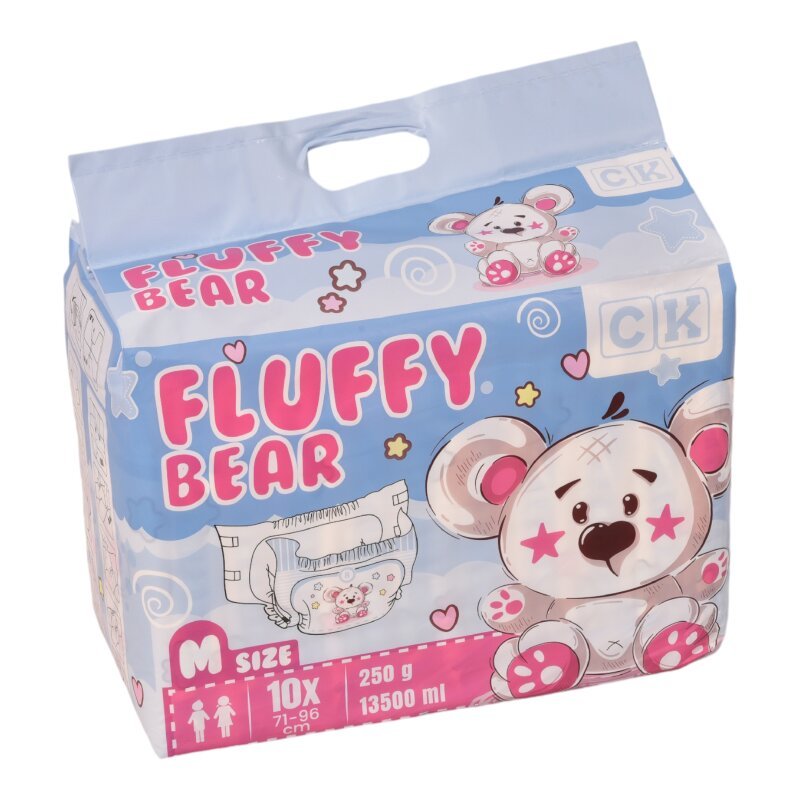 Fluffy Bear 13500 ml Windeln mit Folie Gr L - Cloudrys
