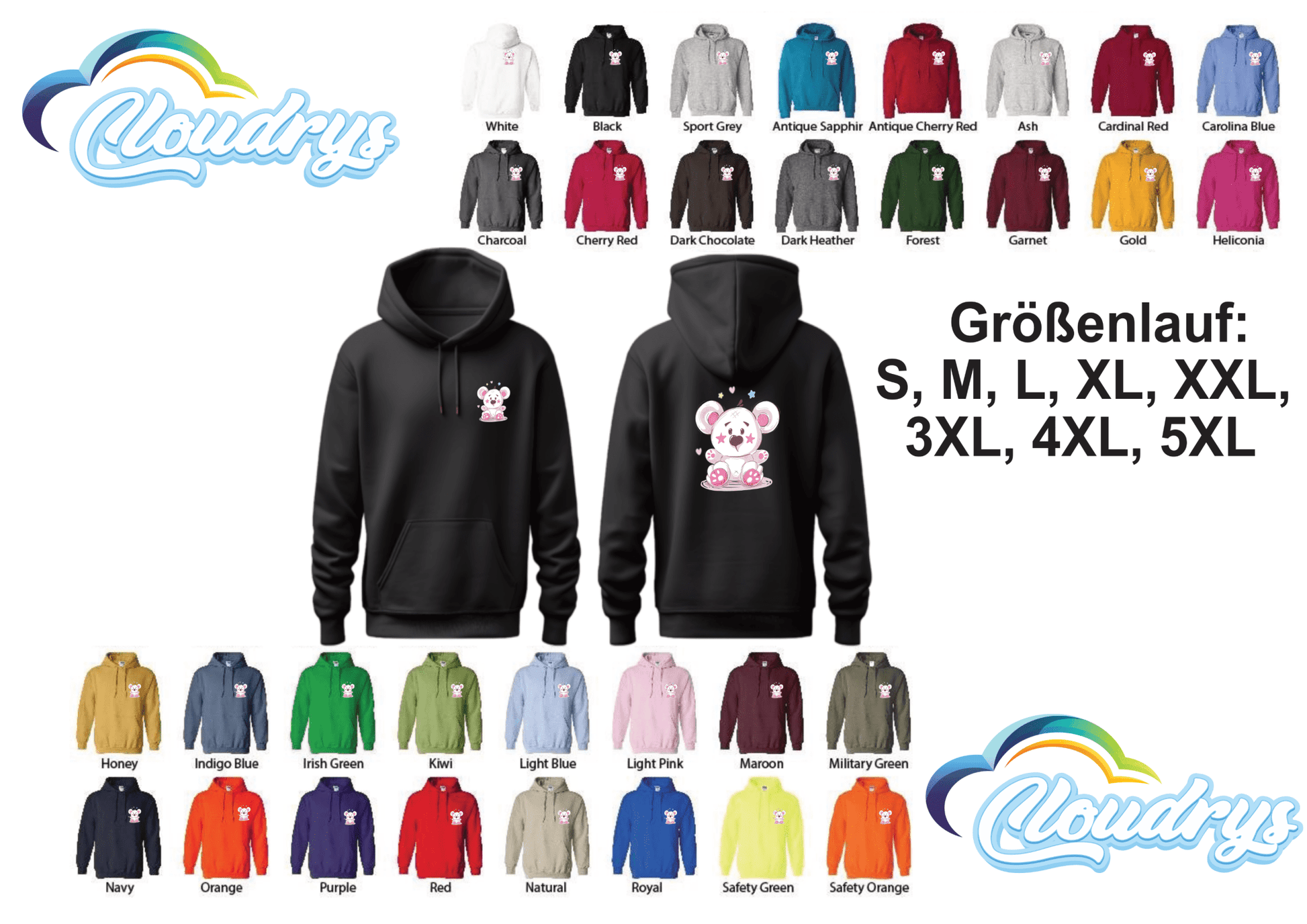 Hoodie bedruckt - Cloudrys
