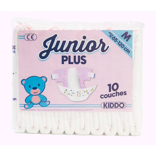 Kiddo Junior rosa Windeln mit Folie M - Cloudrys