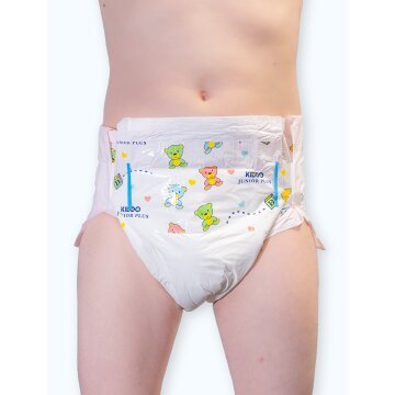 Kiddo Junior rosa Windeln mit Folie M - Cloudrys
