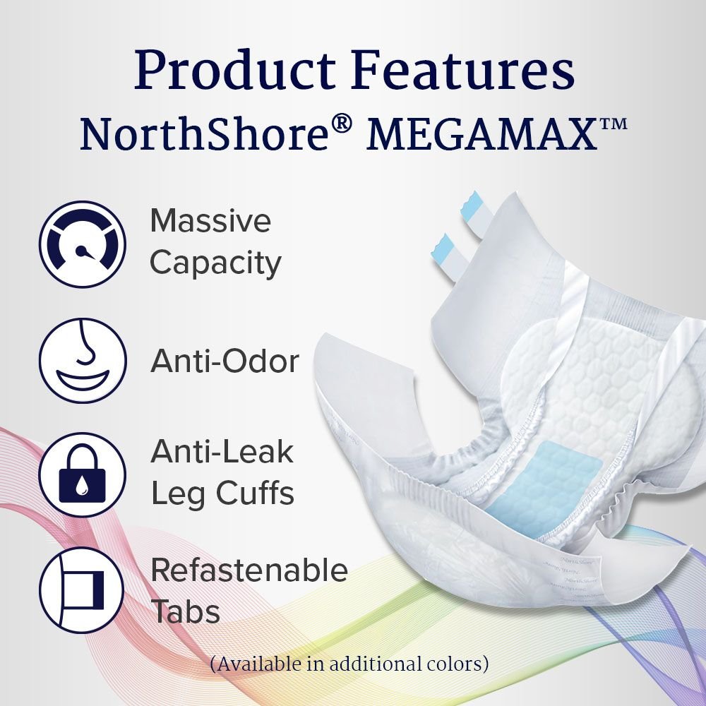 Northshore Megamax Windeln mit Folie blau - Cloudrys