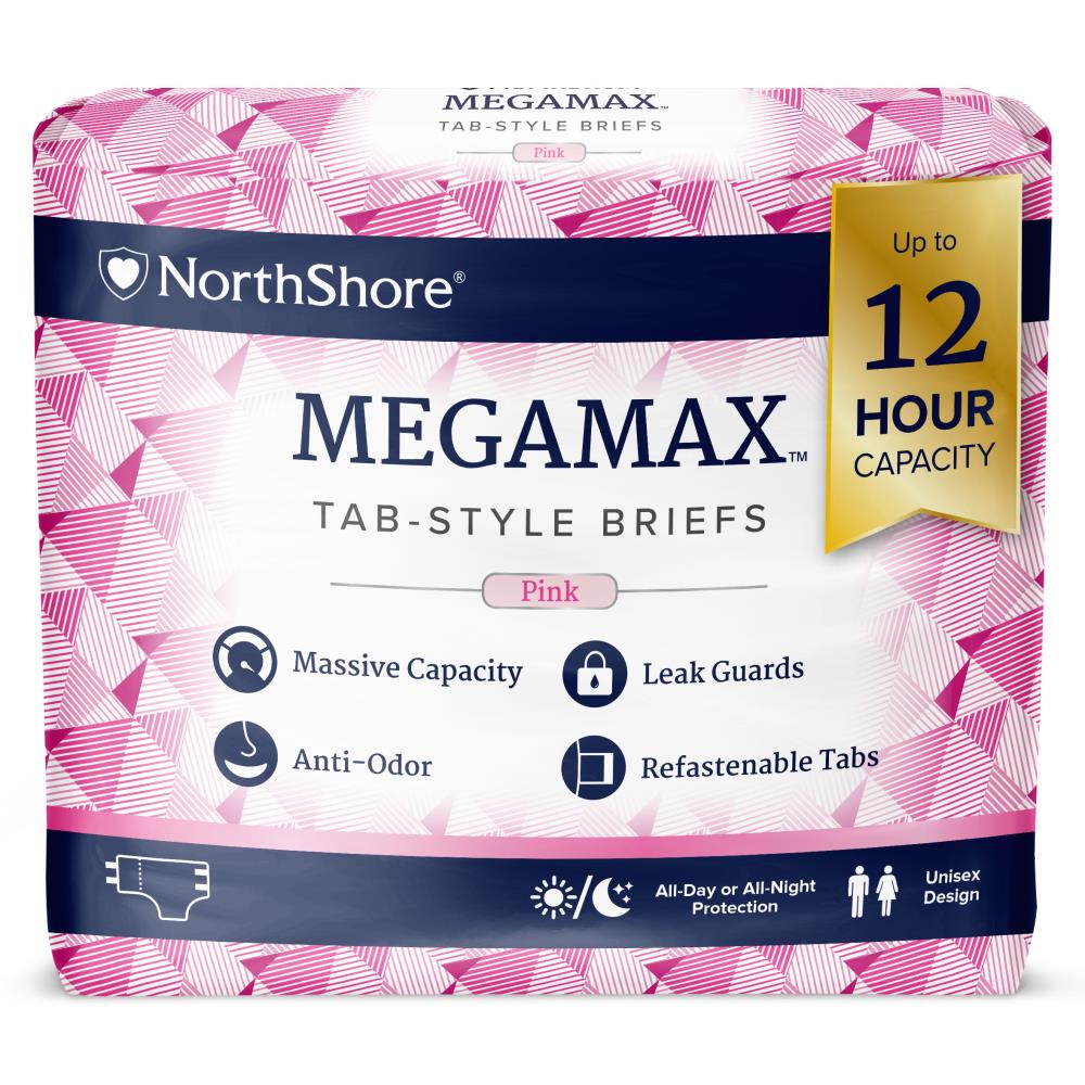 Northshore Megamax Windeln mit Folie rosa - Cloudrys