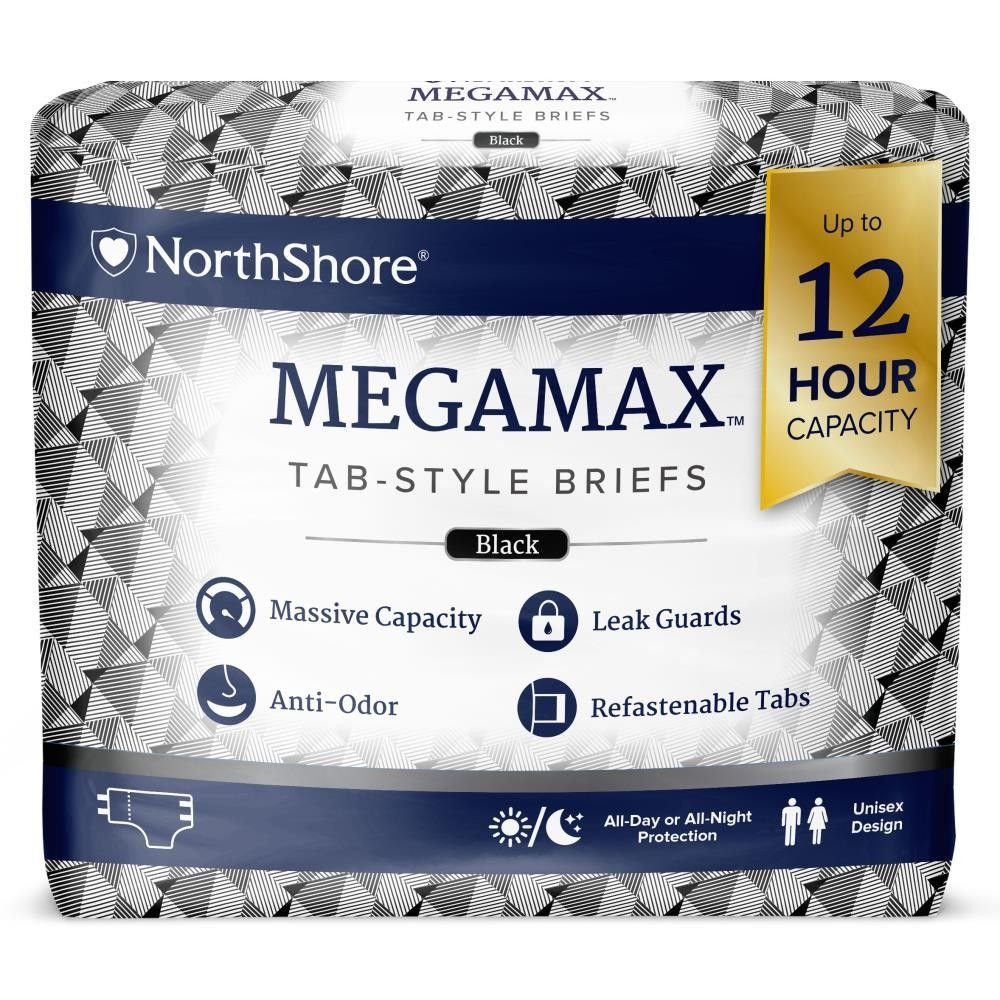 Northshore Megamax Windeln mit Folie schwarz - Cloudrys