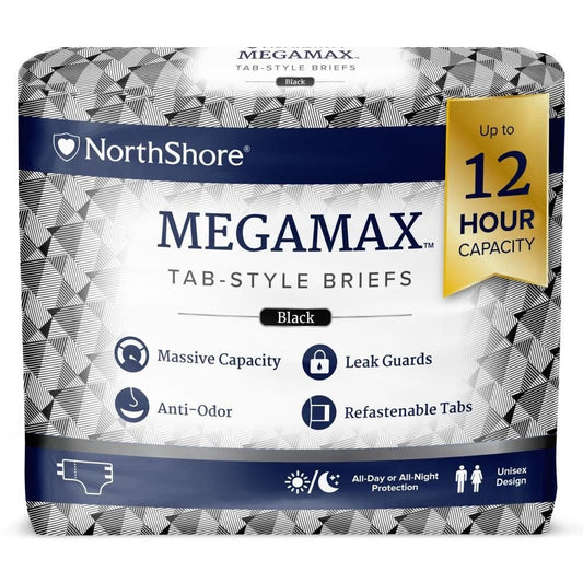 Northshore Megamax Windeln mit Folie schwarz - Cloudrys
