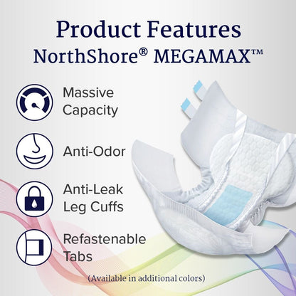 Northshore Megamax Windeln mit Folie weiß - Cloudrys