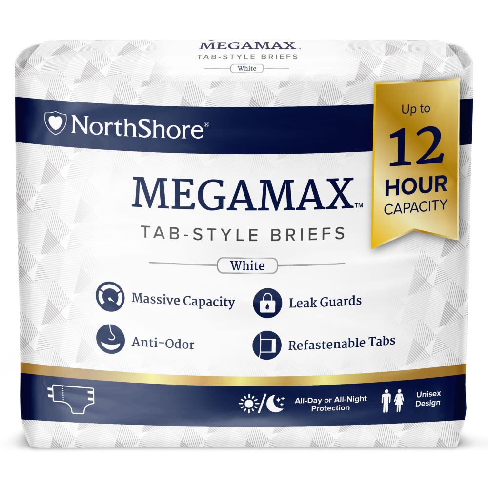 Northshore Megamax Windeln mit Folie weiß - Cloudrys