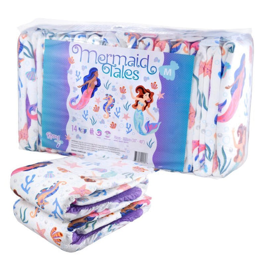 Rearz Mermaid - Meerjungfrau Windeln mit Folie - Gr. M - Cloudrys