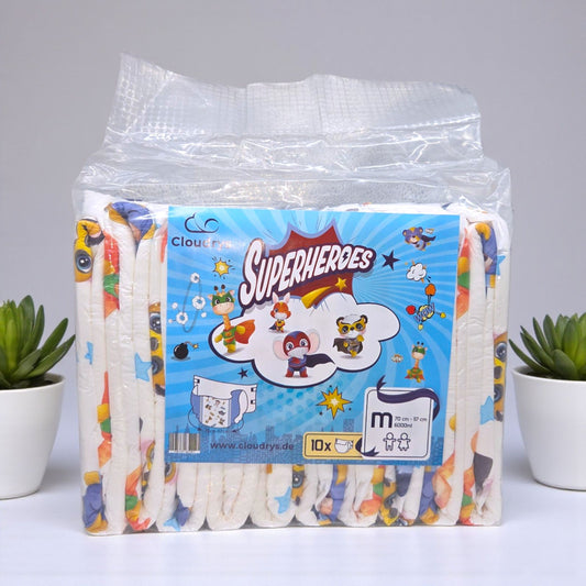 Superheros Windeln mit Folie - Cloudrys