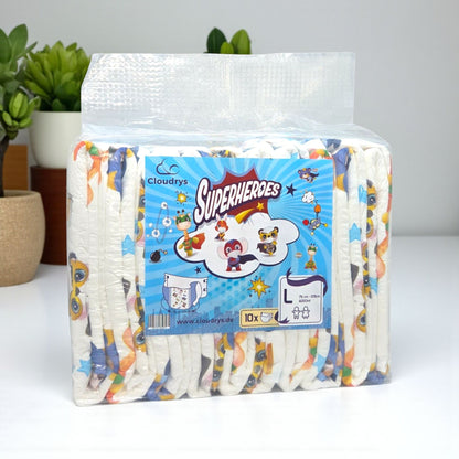 Superheros Windeln mit Folie - Cloudrys