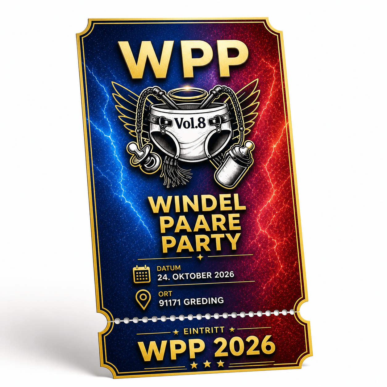 Ticket für Wpp Windel Paare Party am 24.10.26 - Cloudrys
