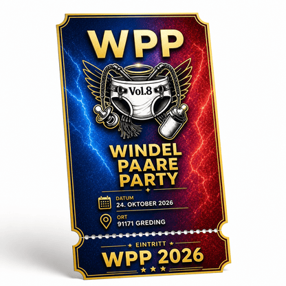 Ticket für Wpp Windel Paare Party am 24.10.26 - Cloudrys