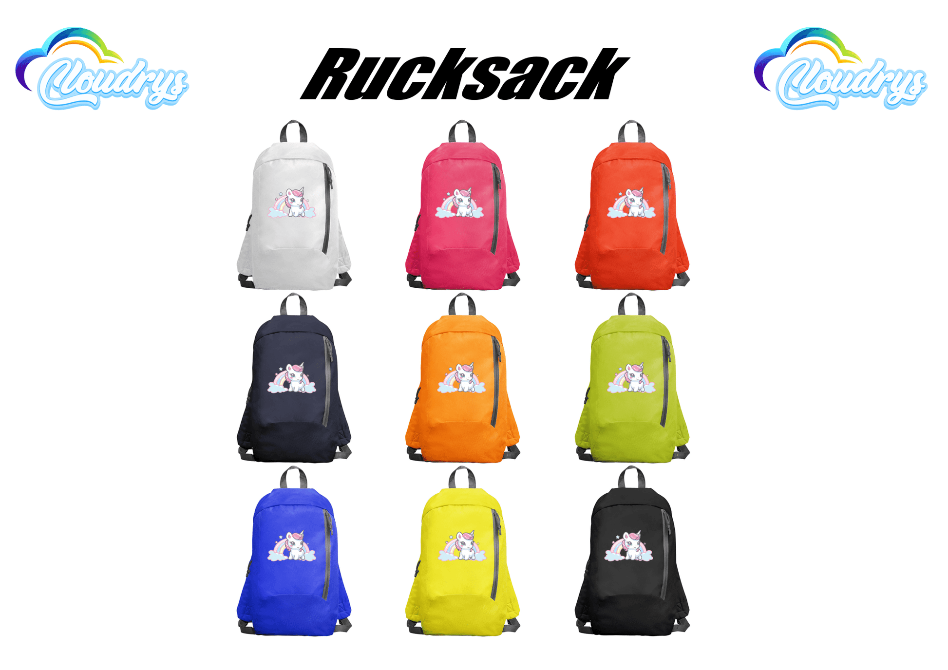 Trekking Rucksack bedruckt - Cloudrys