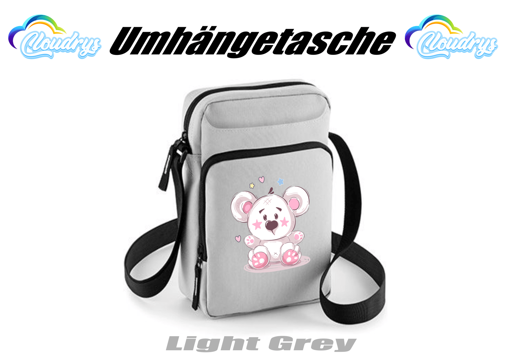 Umhängetasche bedruckt - Cloudrys