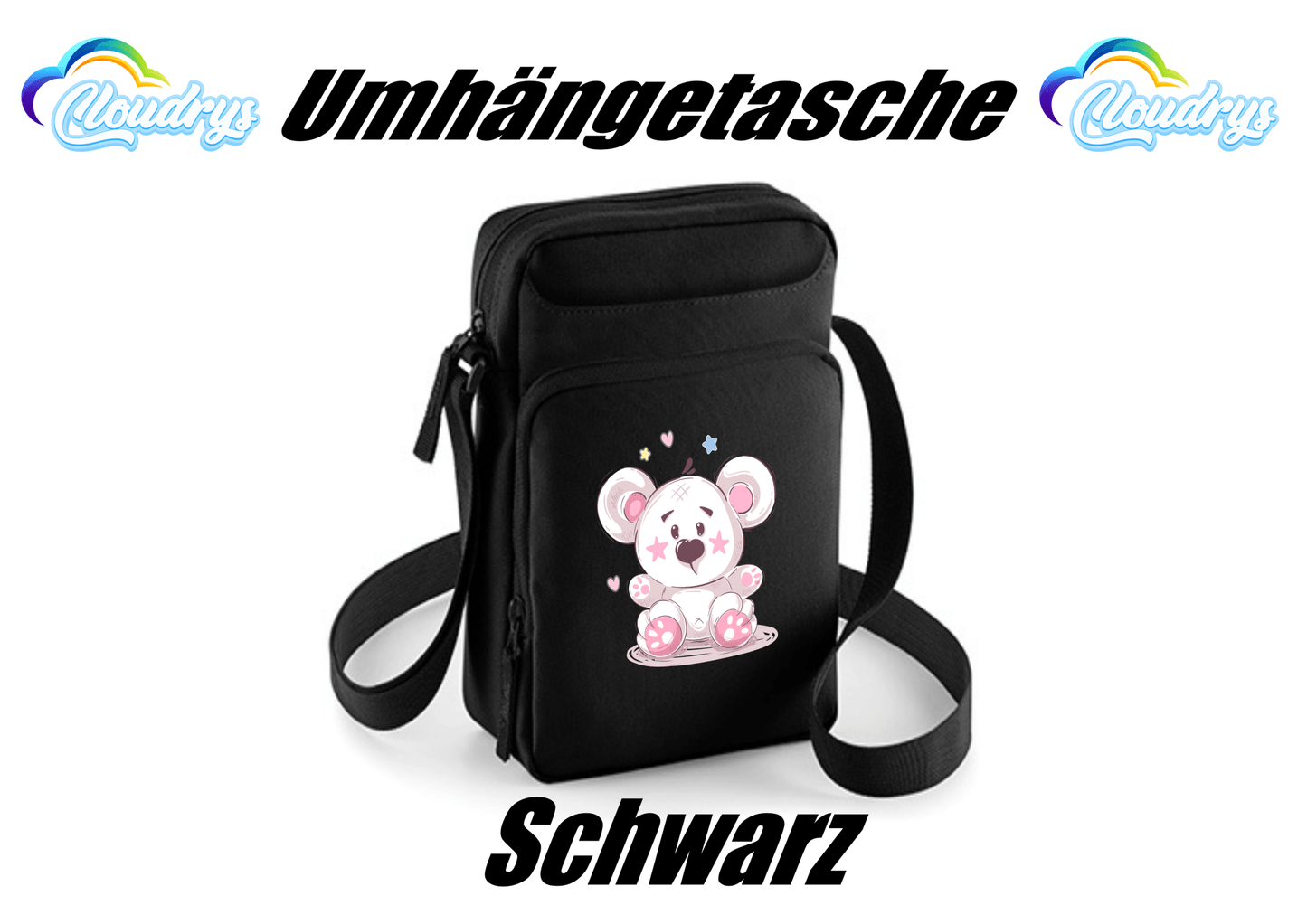 Umhängetasche bedruckt - Cloudrys