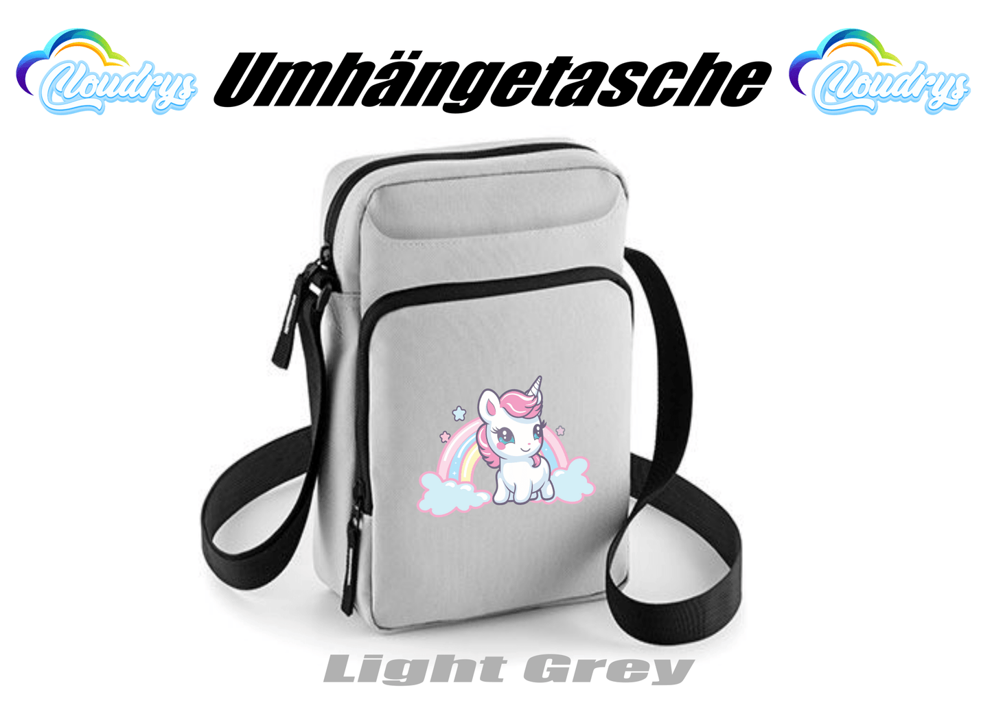 Umhängetasche bedruckt - Cloudrys